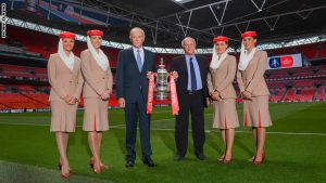 during the FA Cup Final between Aston Villa and Arsenal at Wembley Stadium on May 30, 2015 in London, England.